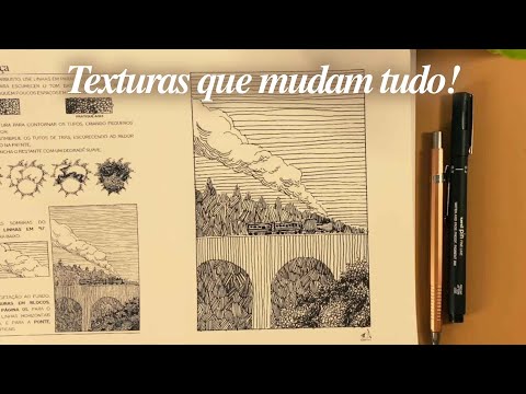 These textures will elevate your landscapes with hatching | draw with me #5