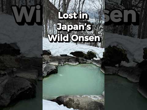 Lost in Japan's Wild Onsen♨️Free & Natural in Mt.Myoko #shorts