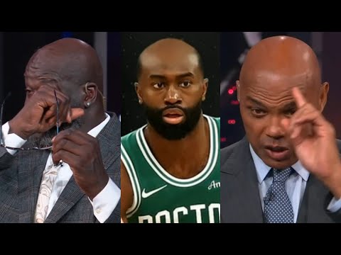 Shaq and Chuck can't stop trolling Jaylen Brown for his hair rubbing off 😂