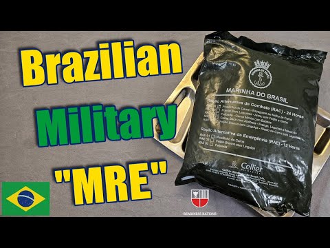 Brazilian Navy MRE (RAC) Marine Combat Ration 24-Hour 🇧🇷Marinha Do Brasil Military Meal Ready To Eat