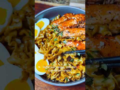 Spicy Jumbo Shrimp Knife-Cut Ramen Adventure