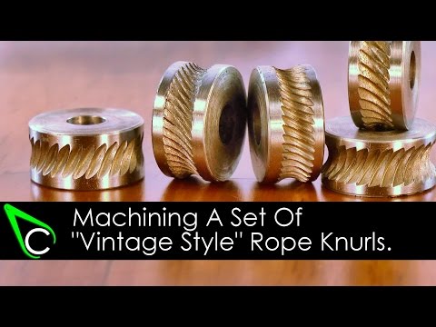 Home Machine Shop Tool Making - Machining A Set Of Vintage Style Rope Knurls