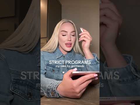 STRICT PROGRAMS: the rules i follow for girl friends 🫡 #strictprograms #strictprogram #friends