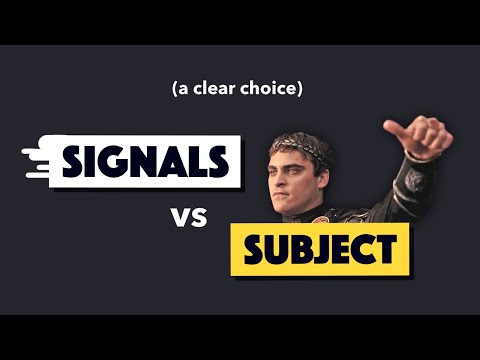Why didn't the Angular team just use RxJS instead of Signals?