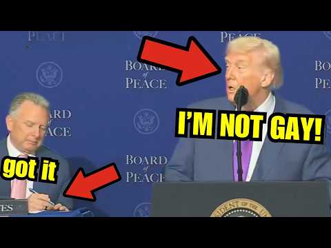 Trump insists HE'S NOT GAY in weird global speech
