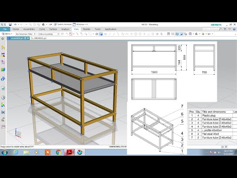 #NX CAD #Mechanical Routing #Tutorial 2 #frame #Structure