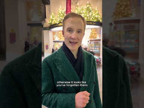 The earlier, the better! #christmas #etiquette #williamhanson