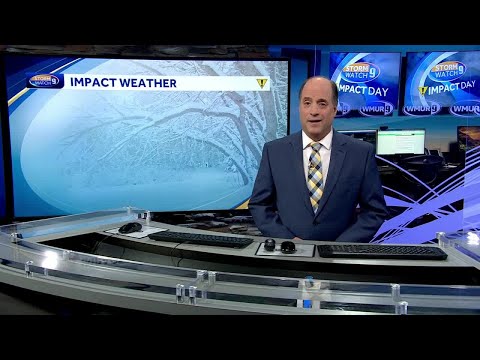 Video: Snowy night across New Hampshire