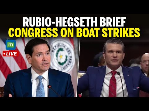 LIVE: Hegseth, Marco Rubio brief senators on Venezuela boat strikes as questions mount | N18G