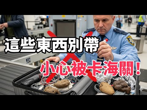 行禮箱千萬別帶這5樣東西！安檢員警告：就算沒違規，也可能讓你卡在海關，耽誤登機#機場安檢 #海關 #旅遊知識 #行李打包 #旅行禁忌#打包攻略#旅遊經驗
