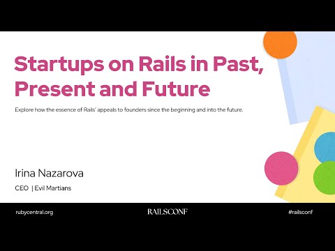 RailsConf 2025 Startups on Rails in Past, Present and Future by Irina Nazarova