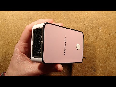 All plastic 150W eBay desk mini-heater. (With schematic.)