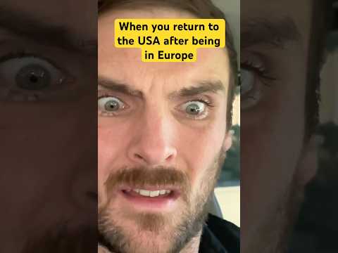 when you return to the USA after being in Europe #usa #europe #germany #cultureshock #travel