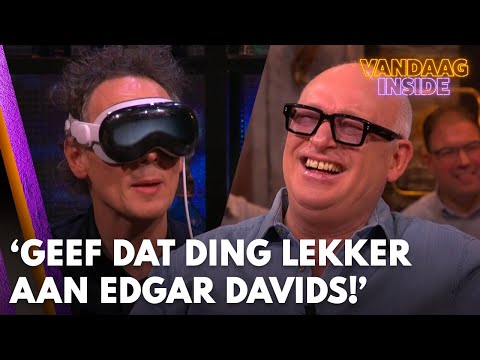René niet onder indruk van hightech bril van Ben: 'Geef dat ding lekker aan Edgar Davids!'