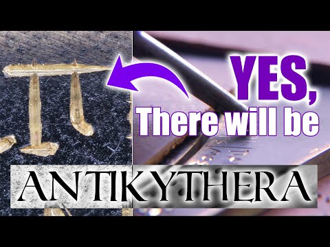 The Antikythera Mechanism Episode 11 - Inscribing The Back Plate - Part 1