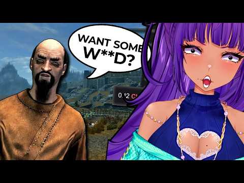 Skyrim, but Chat Voiced ALL of The NPCs?! || Blurbs Skyrim Mod Reaction