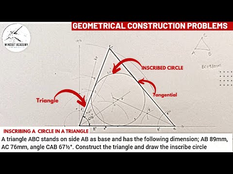 How to Inscribe a circle in a triangle