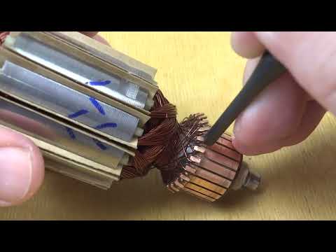 Stanley STHR263 perforator repair - motor armature rewind
