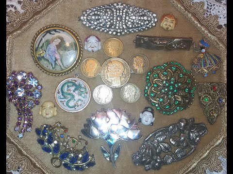 Винтажные броши Франции, Португалии и другие мои находки на блошином рынке Мадрида. 15.12.2025.