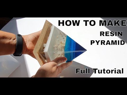 How to make beach pyramid with resin/ BEACH PYRAMID/ tutorial