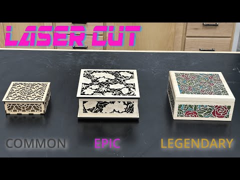 Laser Cut Gift Boxes - Three Difficulty Levels