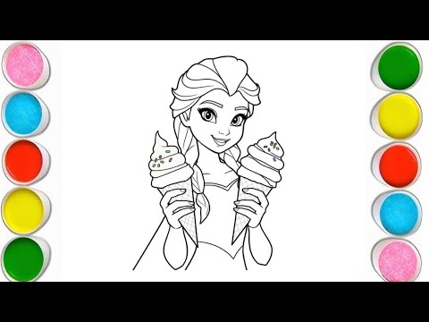 How to Draw Elsa Step by Step ❄️ Easy Princess Drawing