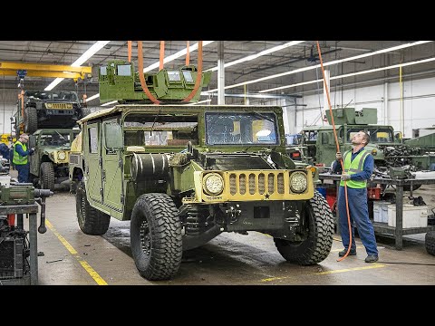 How the US Army Upgrades and Repairs Its Humvees Inside Massive Factory