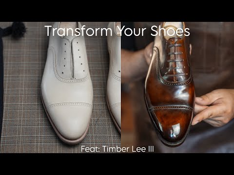Transforming a pair of Natural Crust Leather Shoes with Timber Lee III