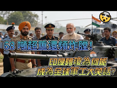 68 噸超重還頻炸膛！印度阿瓊為何能成為全球軍工大笑話？