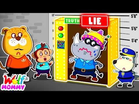 TRUTH or LIE? Little Wolf Uses Lie Detector to Uncover the Thief! | Mommy Wolf Kids Cartoon