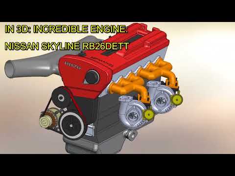 Analyzing engines in 3D: The Skyline GTR RB26 🤯