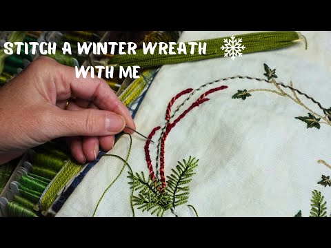 Stitch Your Own Beautiful Winter Wreath