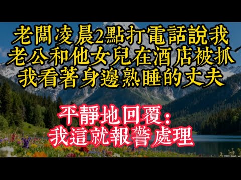 老闆凌晨2點打電話，說我老公和他女兒在酒店被抓，我看着身邊熟睡的丈夫，平靜地回覆：我這就報警處理#家庭矛盾 #情感 #情感故事