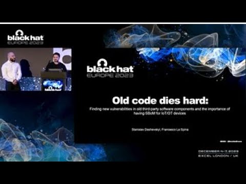 Vulnerabilities in Old Third-Party Software Components- Importance of Having SBoM for IoT/OT Devices