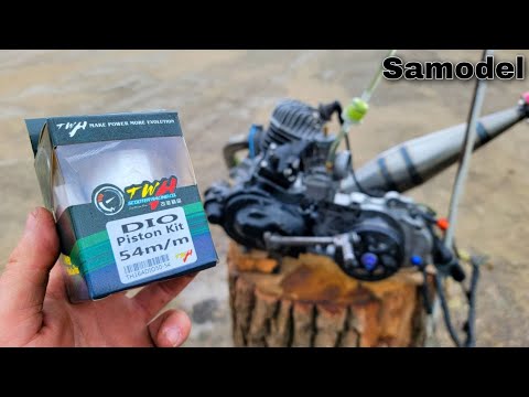 Port timing, compression ratio, squish of Honda Dio 120cc TWH two-stroke engine