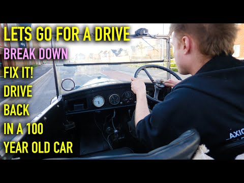 COME FOR A DRIVE IN MY 1929 AUSTIN 7 CHUMMY AND BREAK DOWN,,, Then fix it on the roadside.