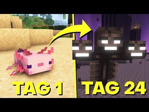 Minecraft, aber Ich VERWANDEL mich JEDEN TAG in einen RANDOM MOB...