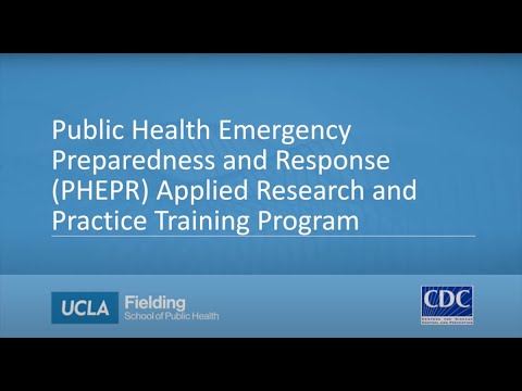 Public Health Emergency Preparedness and Response Overview