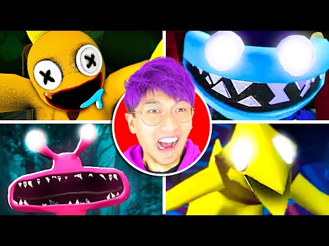 RAINBOW FRIENDS 2 ALL NEW JUMPSCARES vs OLD! (LANKYBOX REACTION!)