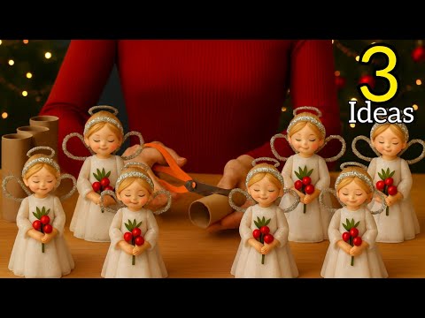 Don’t Throw Away Your Toilet Paper Rolls! Look What a Beautiful Christmas Doll I Made! 🎄🌟