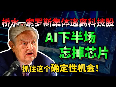 桥水、索罗斯集体逃离科技股！AI下半场，忘掉芯片，抓住这个确定性机会！