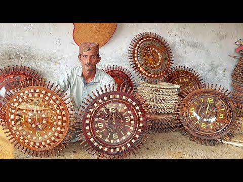 Incredible Process of Making Wooden Clock | Amazing Woodworking Project