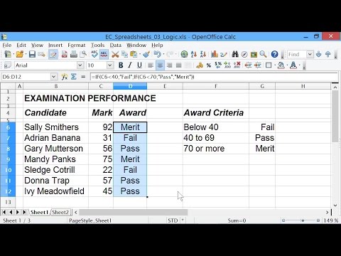 Spreadsheets #3: IF Statements