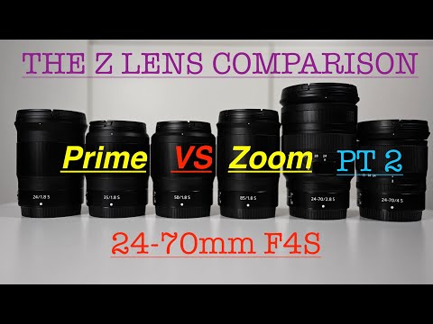 Nikon Z 24-70mm F4S VS Z -mount Primes. Featuring the 24mm F1.8, 35mm F1.8, 50mm F1.8 and 85mm F1.8