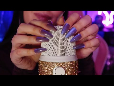 ASMR | 💤 8 HOURS of MIC SCRATCHING 💅🌙  at 100% Sensitivity | NO Talking (Looped)