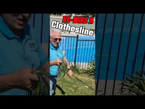 Rewiring a Hills Hoist Clothesline: The Ultimate DIY Upgrade! #SHORTS