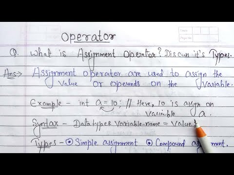 Assignment Operators in C in hindi | simple and compound assignment operators in c programming