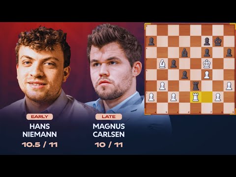 Magnus Carlsen vs Hans Niemann Titled Tuesday 2025 - The Game That Shocked
