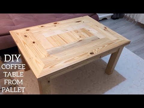 Making a coffee table from pallets / Coffee table diy