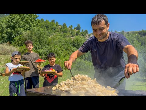 THE BEST SHAWARMA RECIPE! COOKING CHICKEN THIGH WITH A UNIQUE WAY! FRUIT JAM AND COMPOTE | RURAL AIR